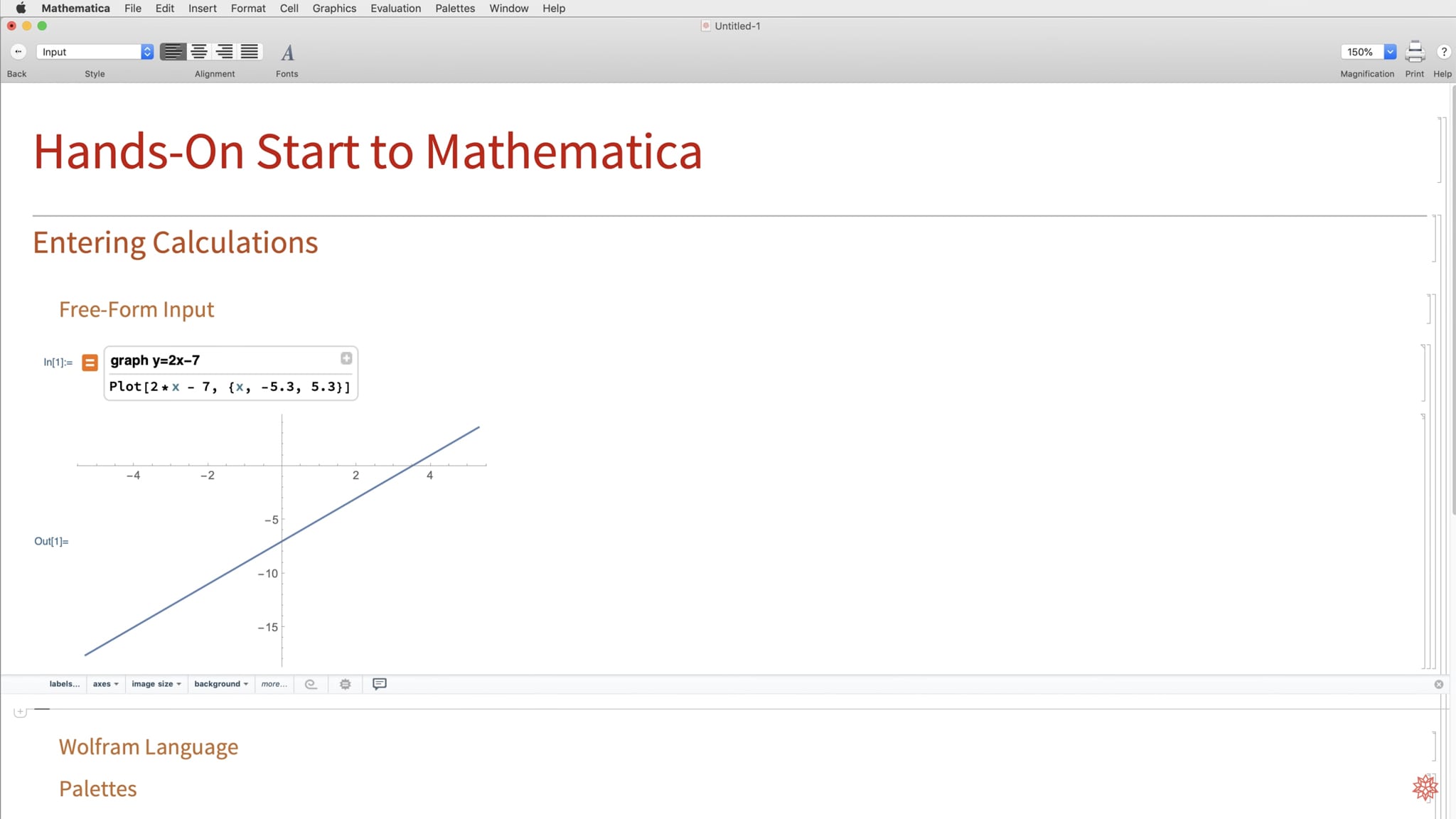 Wolfram Mathematica screenshot 1